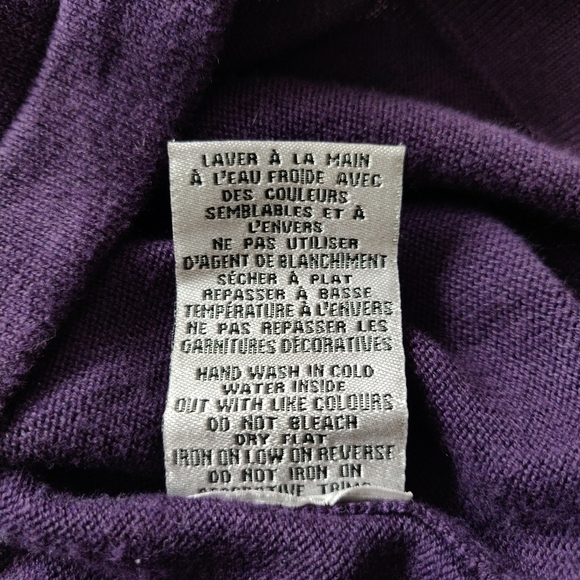 Le Chateau Purple V-Neck Sweater XXL - Picture 10 of 11
